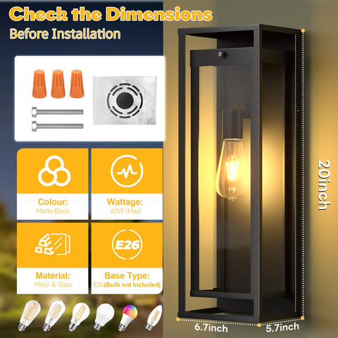 SIAFAVOI E26 open-bottom base enables quick bulb changes.