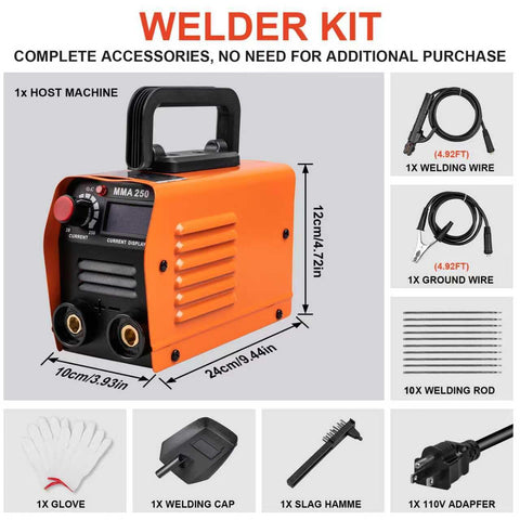 Siasky 110V portable welder suitable for garage and outdoor maintenance