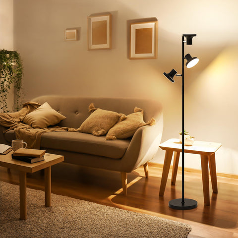 SIBRILLE 36W tree floor lamp easy top-to-base assembly.