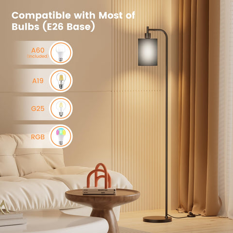 SIBRILLE floor lamp dimmable from 10% to 100% for mood or focus.