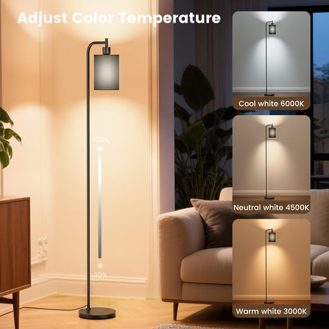 SIBRILLE floor lamp remote control delivers quick brightness and color changes from anywhere.