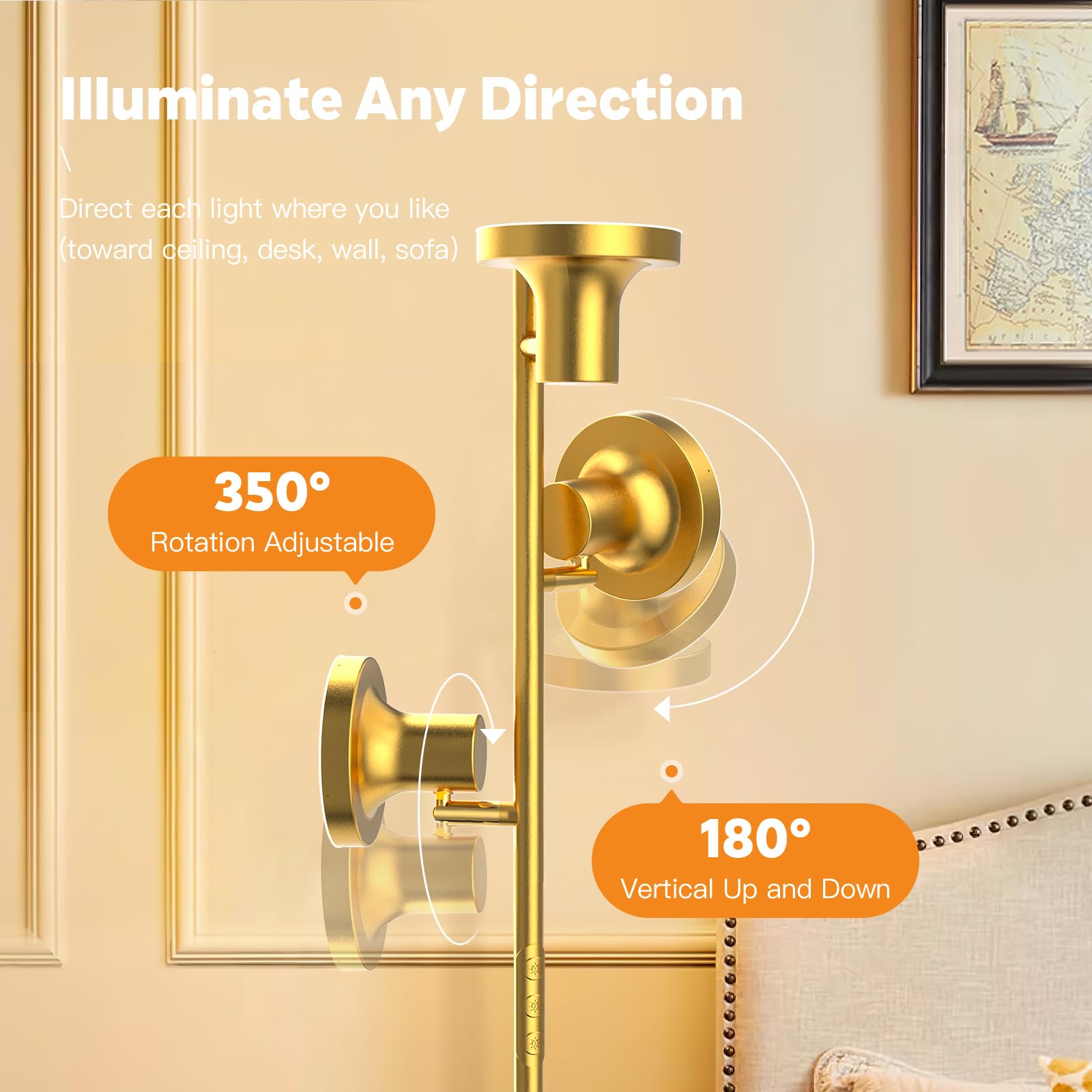 SIBRILLE independent light head control for customized reading zones.