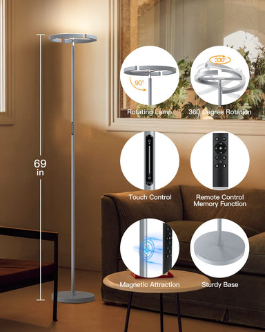 SIBRILLE modern tall design adds elegant ambience to any room.