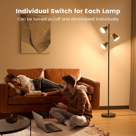 SIBRILLE remote control adjusts brightness across three lights.