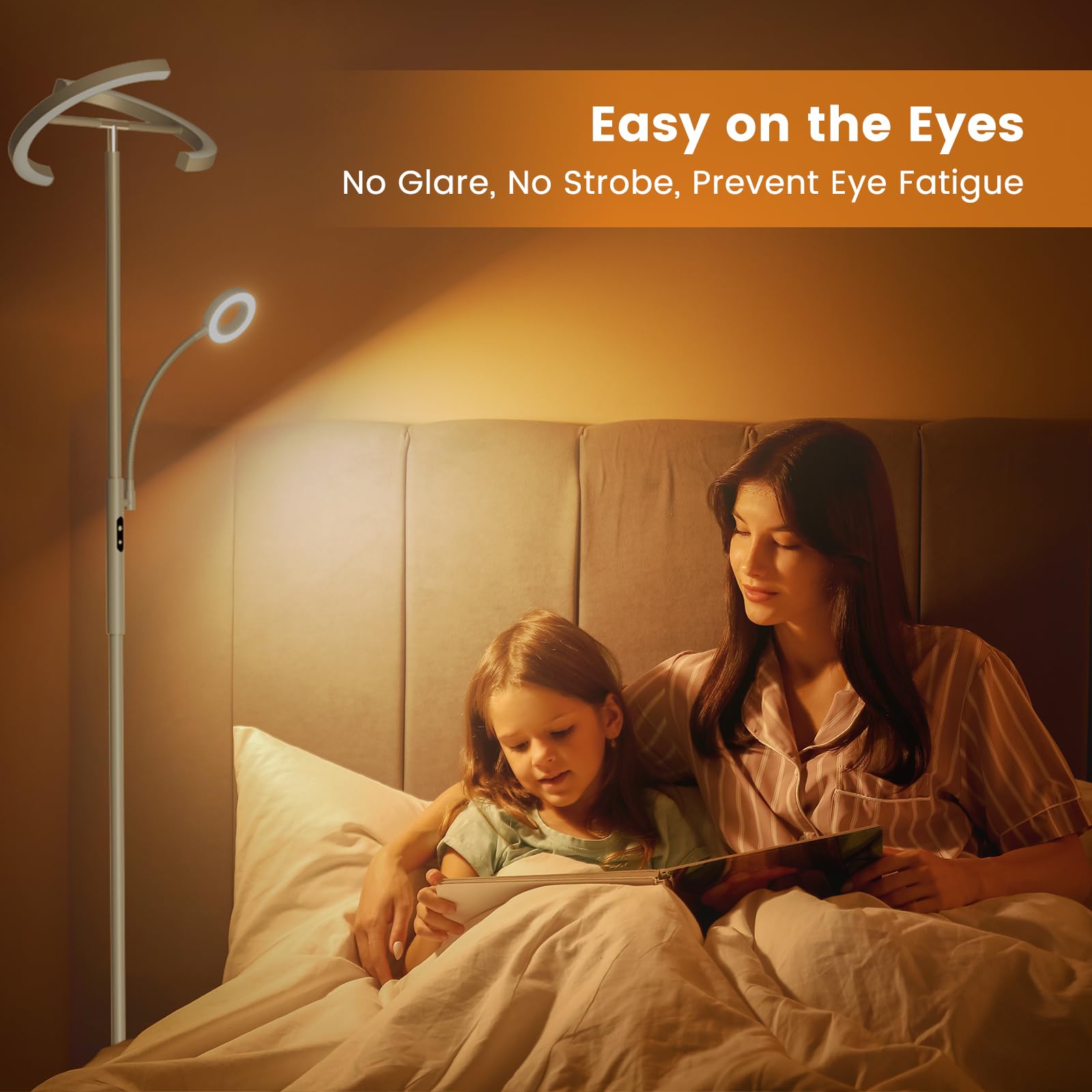 SIBRILLE magnet-attached remote for quick control of the lamp.