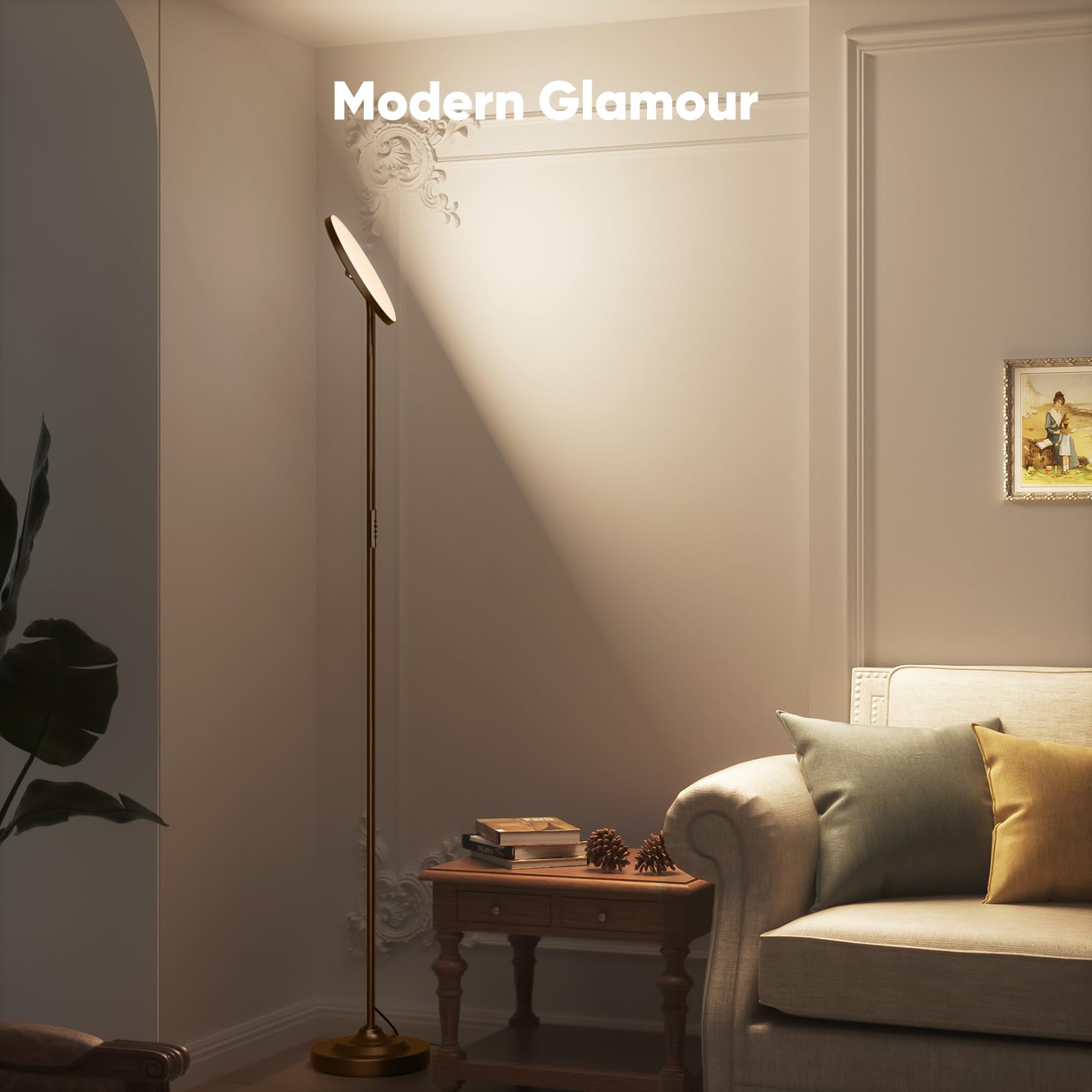 SIBRILLE 36W dimmable lamp with 3000K–6000K range for mood and task lighting.