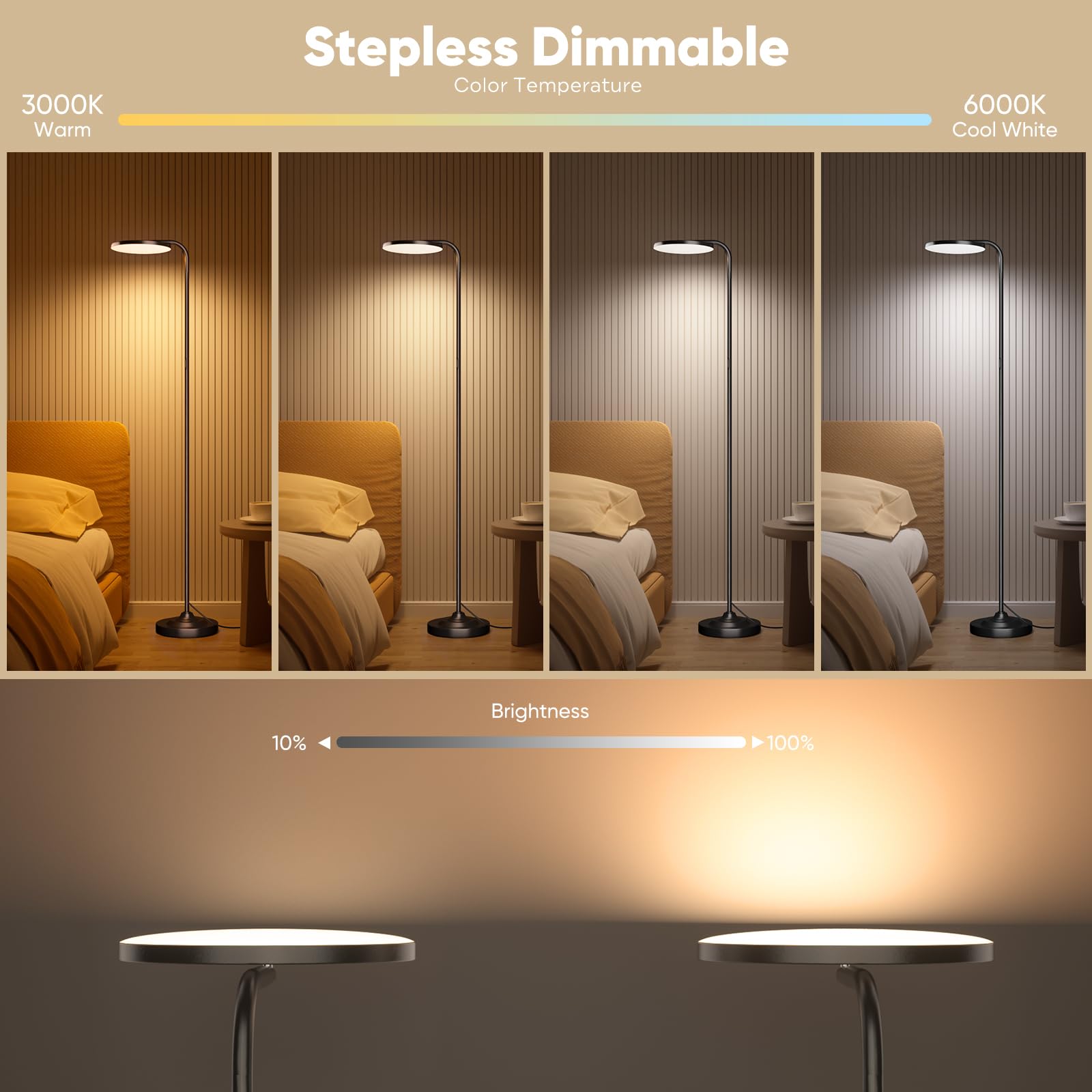 SIBRILLE lamp remote control for easy brightness and color temperature adjustments