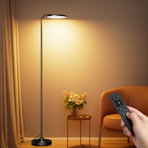 SIBRILLE 36W LED floor lamp with rotating head for versatile lighting