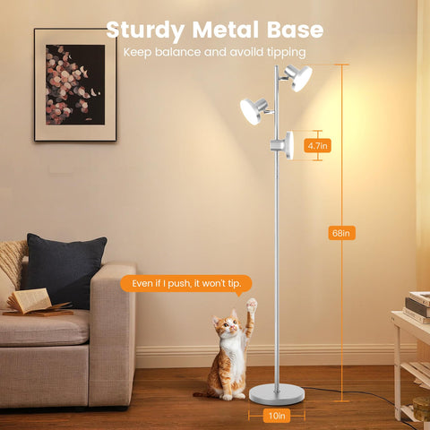 Sibrille assembly-friendly lamp shown as quick setup in minutes.