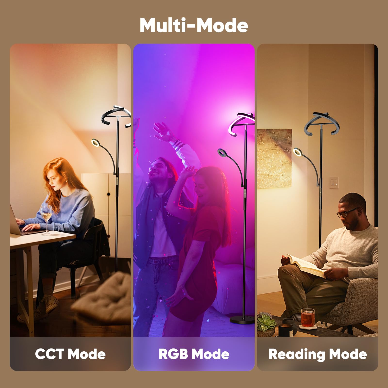 SIBRILLE dimming panel demonstrates precise brightness and color temperature control.