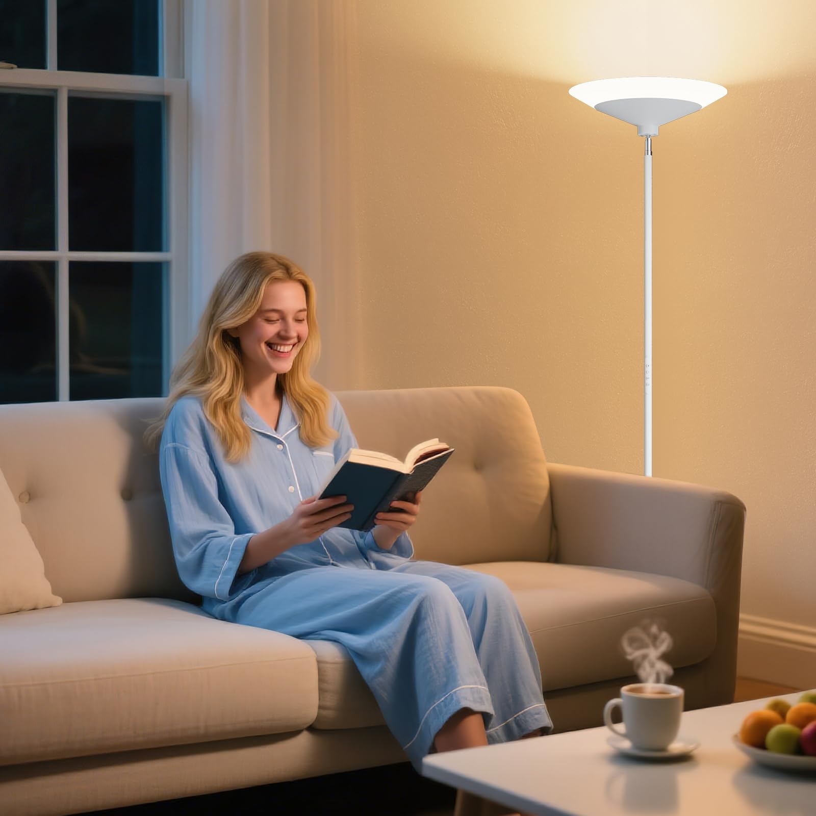 SIBRILLE dual-zone lighting from warm to natural tones for mood and task lighting