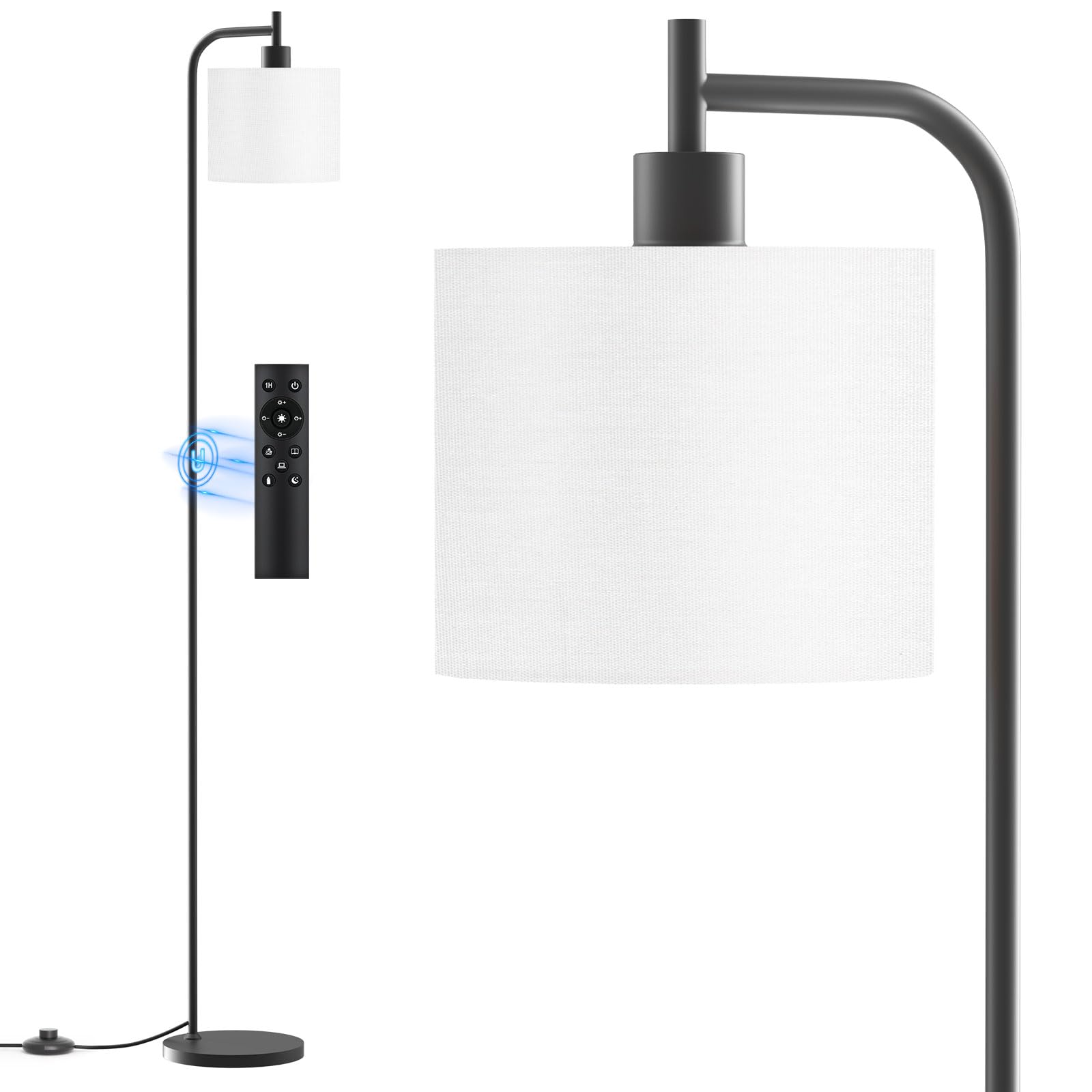 SIBRILLE floor lamp base offers stable support for living rooms and bedrooms.