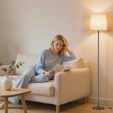 SIBRILLE dimming and color-temperature control for cozy or bright tasks.
