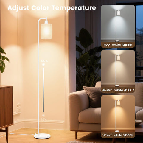 SIBRILLE floor lamp foot pedal for quick hands-free control.