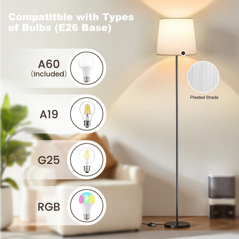 SIBRILLE floor lamp included 9W bulb ready to use