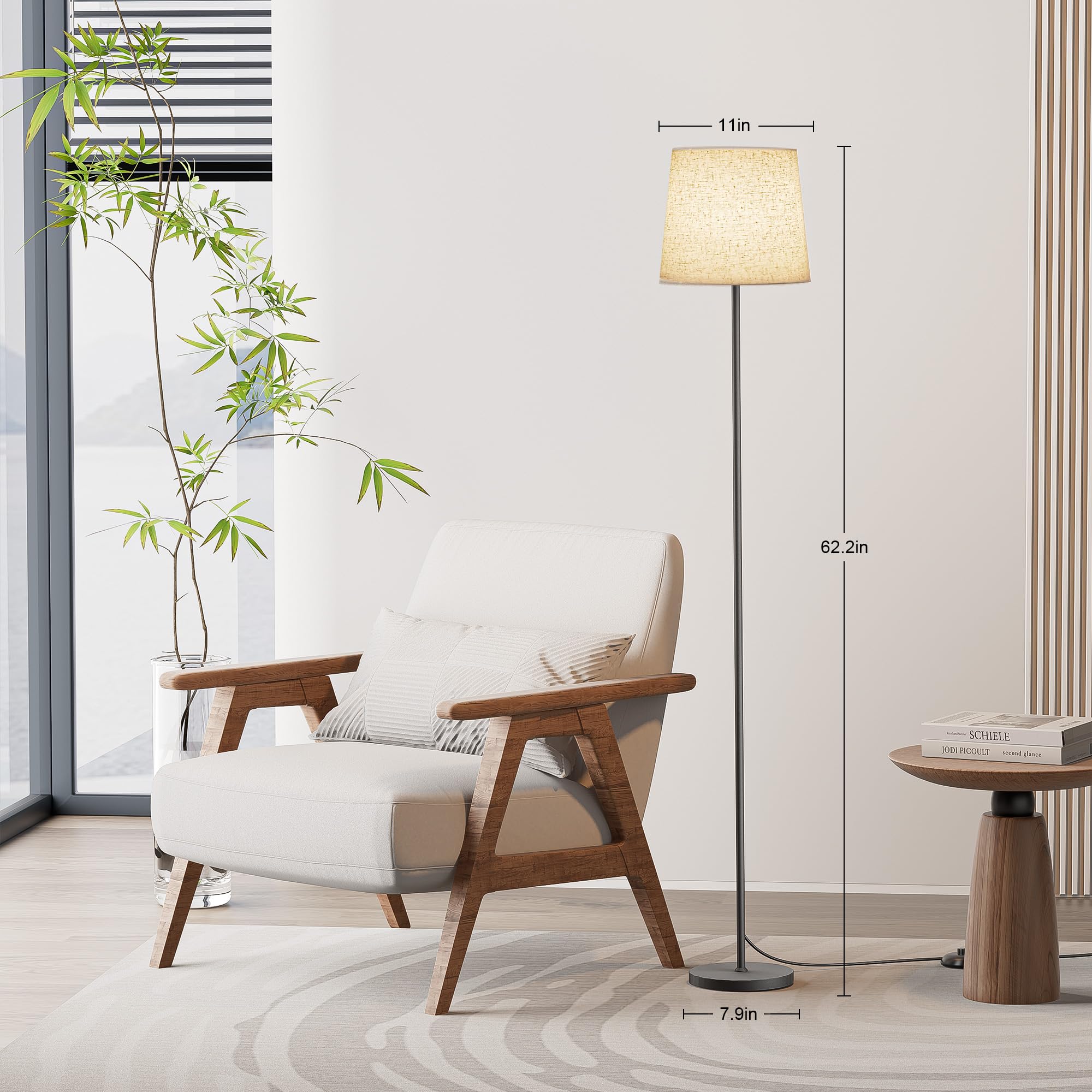 SIBRILLE includes a 9W bulb for immediate illumination.