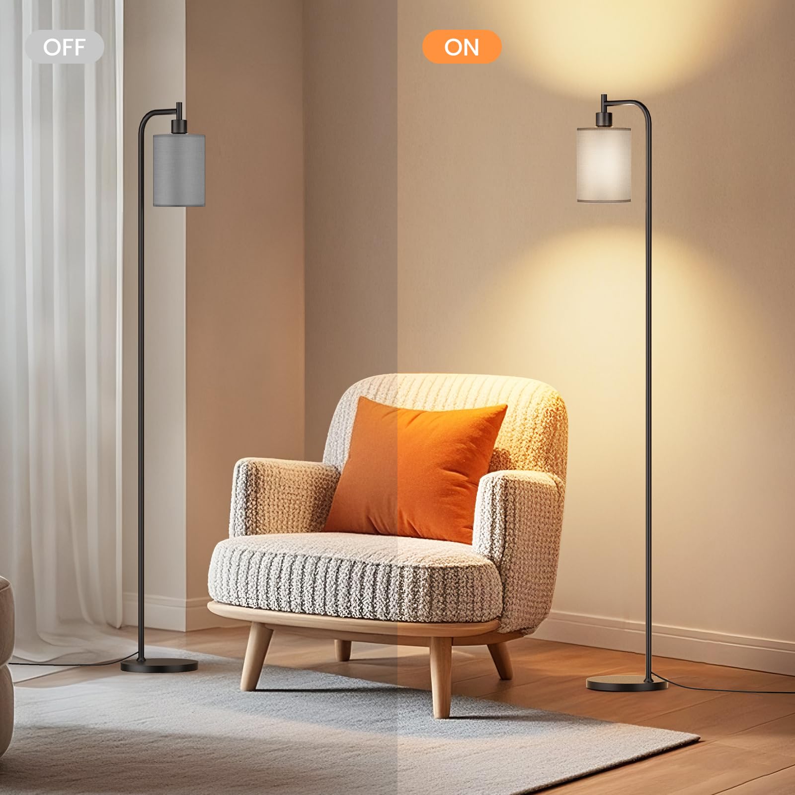 SIBRILLE 9W LED bulb included for immediate use
