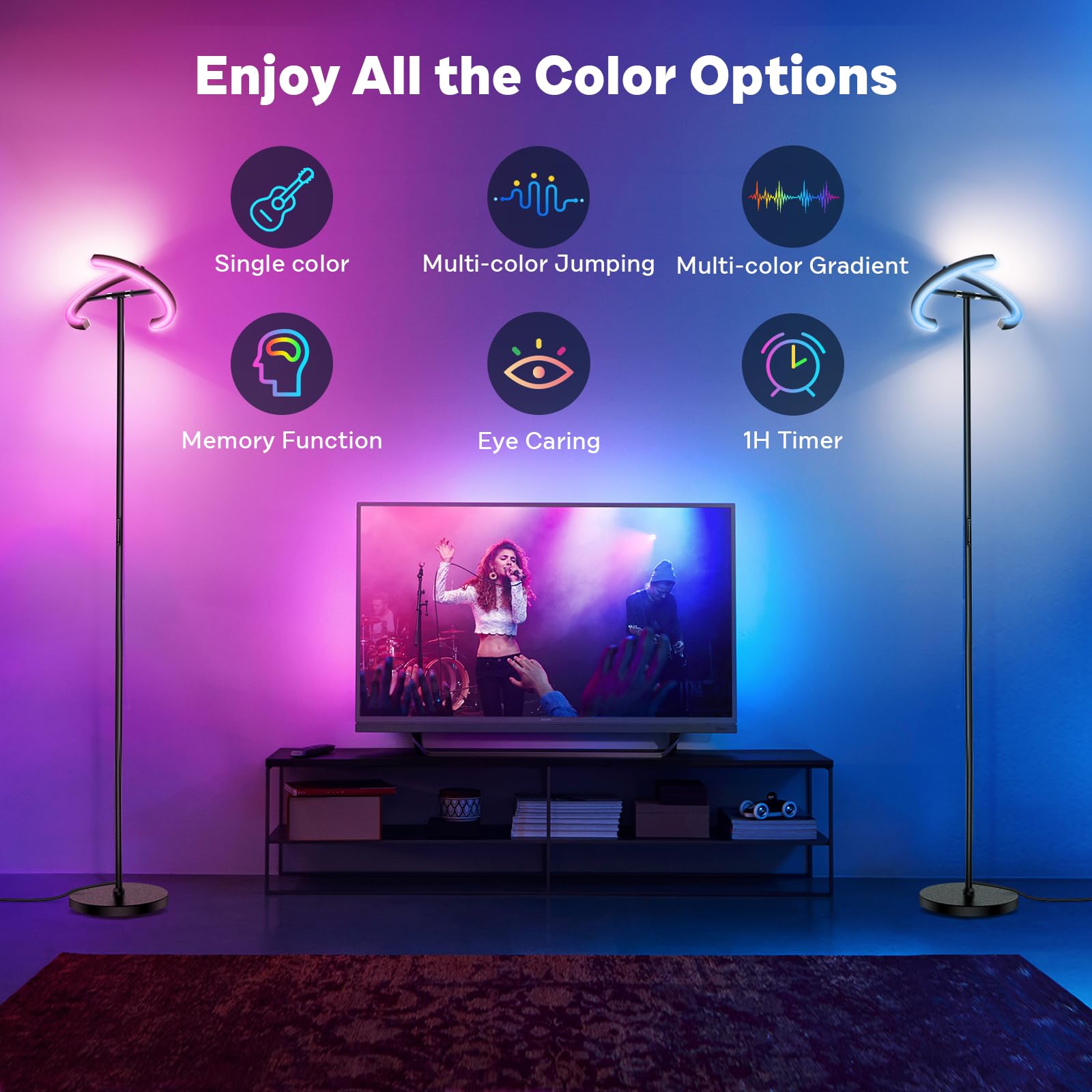 SIBRILLE floor lamp remote control enables easy adjustments from anywhere in the room