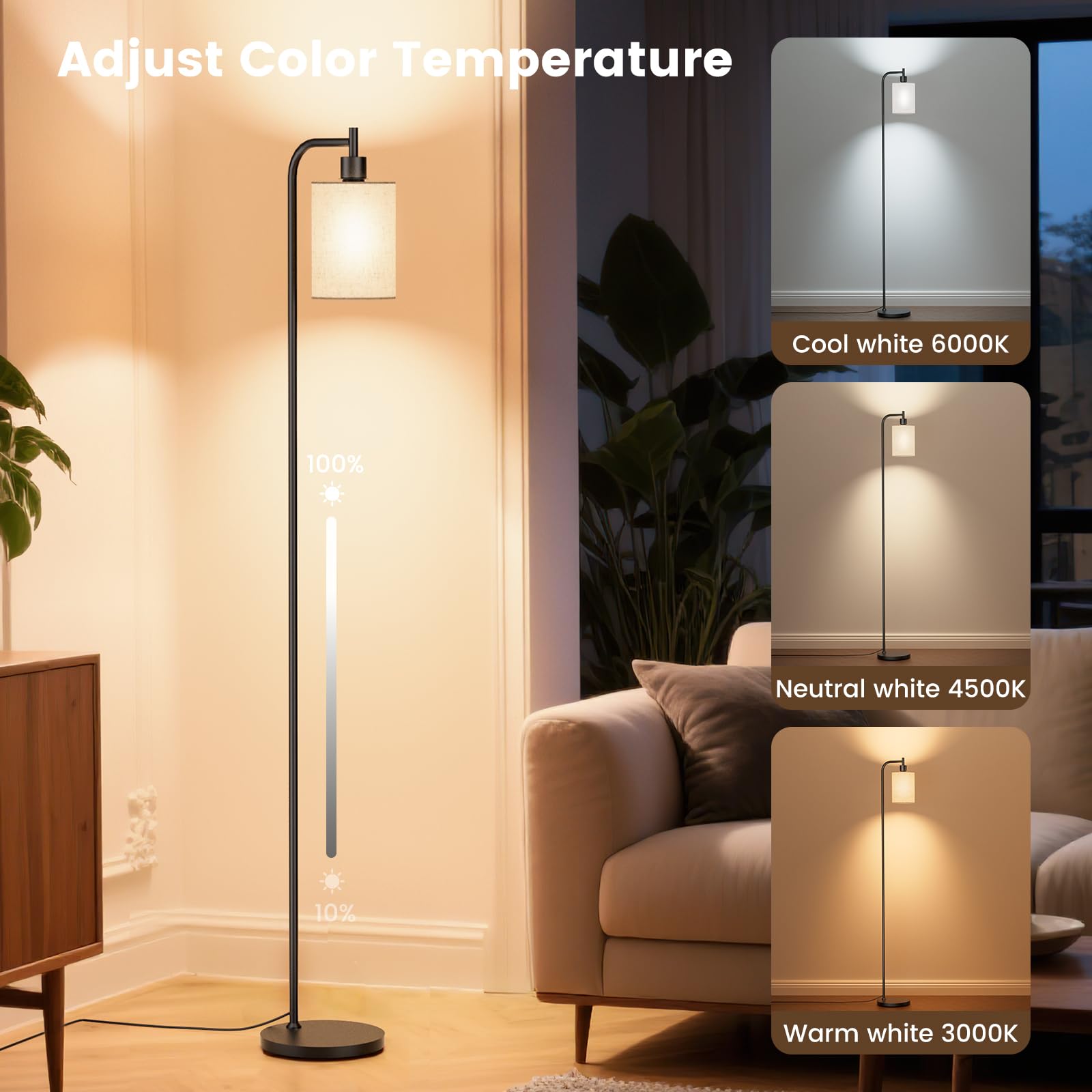 SIBRILLE floor lamp remote control enables effortless brightness adjustments from anywhere