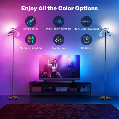 SIBRILLE floor lamp remote control enables easy adjustments from anywhere in the room
