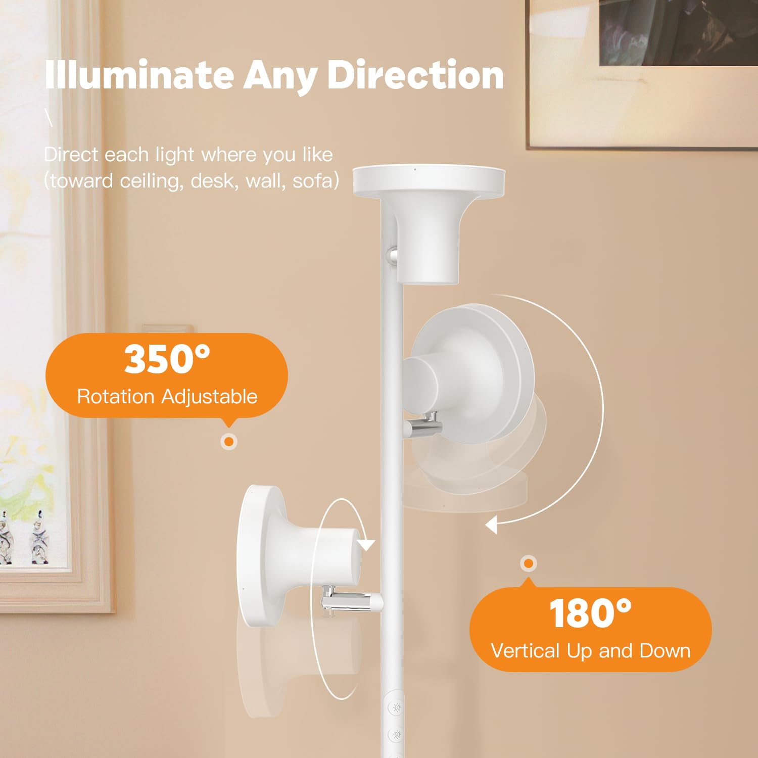 Sibrille lamp with remote and touch control for easy operation.
