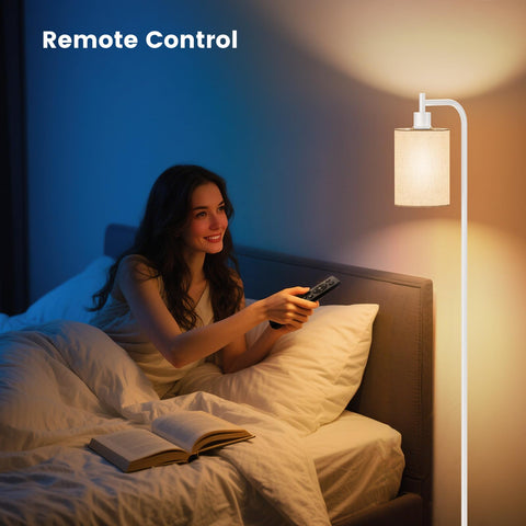 SIBRILLE floor lamp with three color temperatures for ambient lighting.