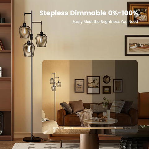 SIBRILLE 3x1000lm LED bulbs emit warm 3000K light for cozy spaces.