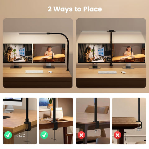SIBRILLE two-light-bars provide wide coverage for multi-task areas