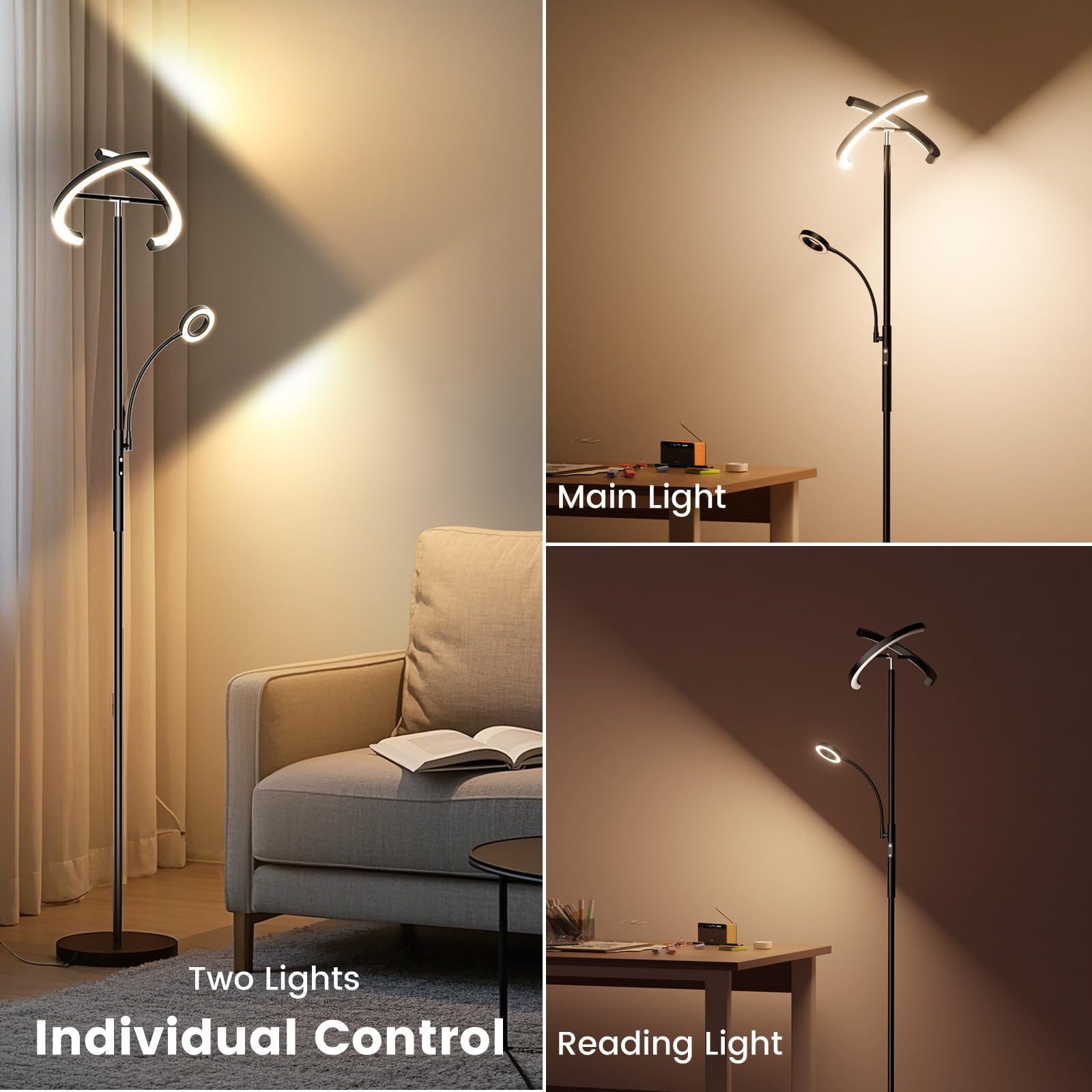 Color temperature range from warm to cool for any moment