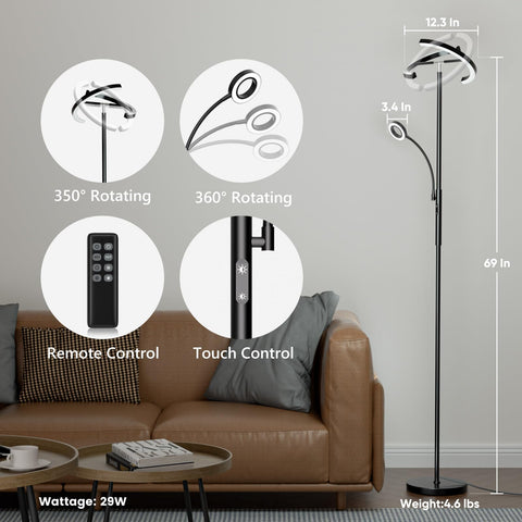 SIBRILLE reading light focuses on your book with a flexible neck