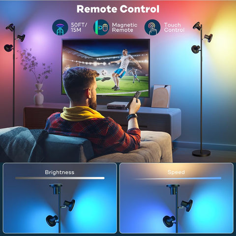 SIBRILLE reading mode floor lamp for glare-free focused tasks