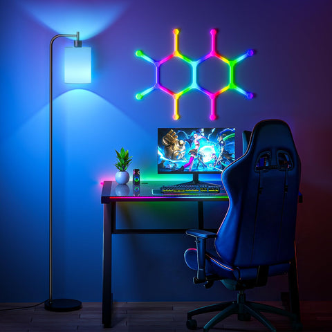 SIBRILLE RGB floor lamp color-changing modes suit gaming and design moods.