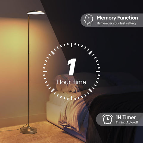 SIBRILLE RGB Floor Lamp stable base minimizes wobble during use.