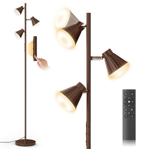SIBRILLE tree floor lamp base provides stable support for a stylish living room.