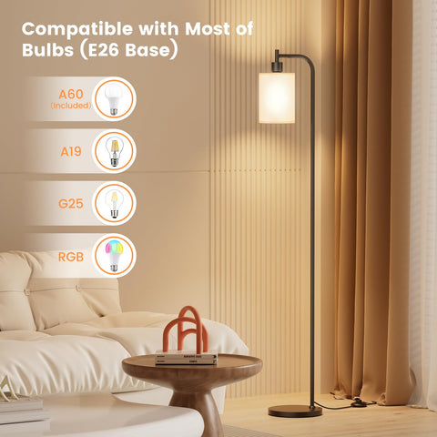 SIBRILLE 9W LED bulb included for instant illumination