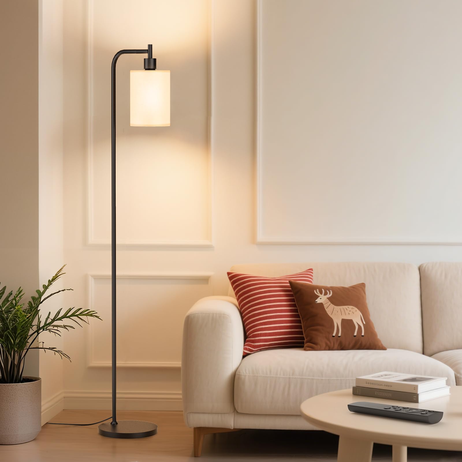 SIBRILLE dimmable lamp with remote on the pole for easy brightness control