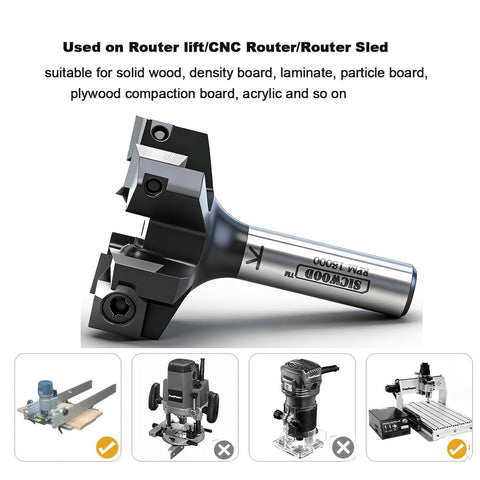 SICWOOD replaceable inserts offering cost-effective maintenance for flattening tasks