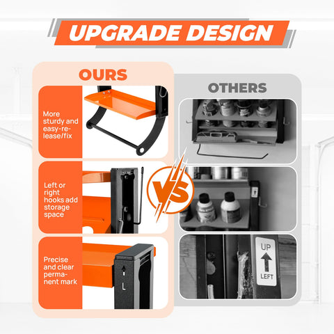 Sidasu paper towel rod adds convenient cleaning space on the rack.