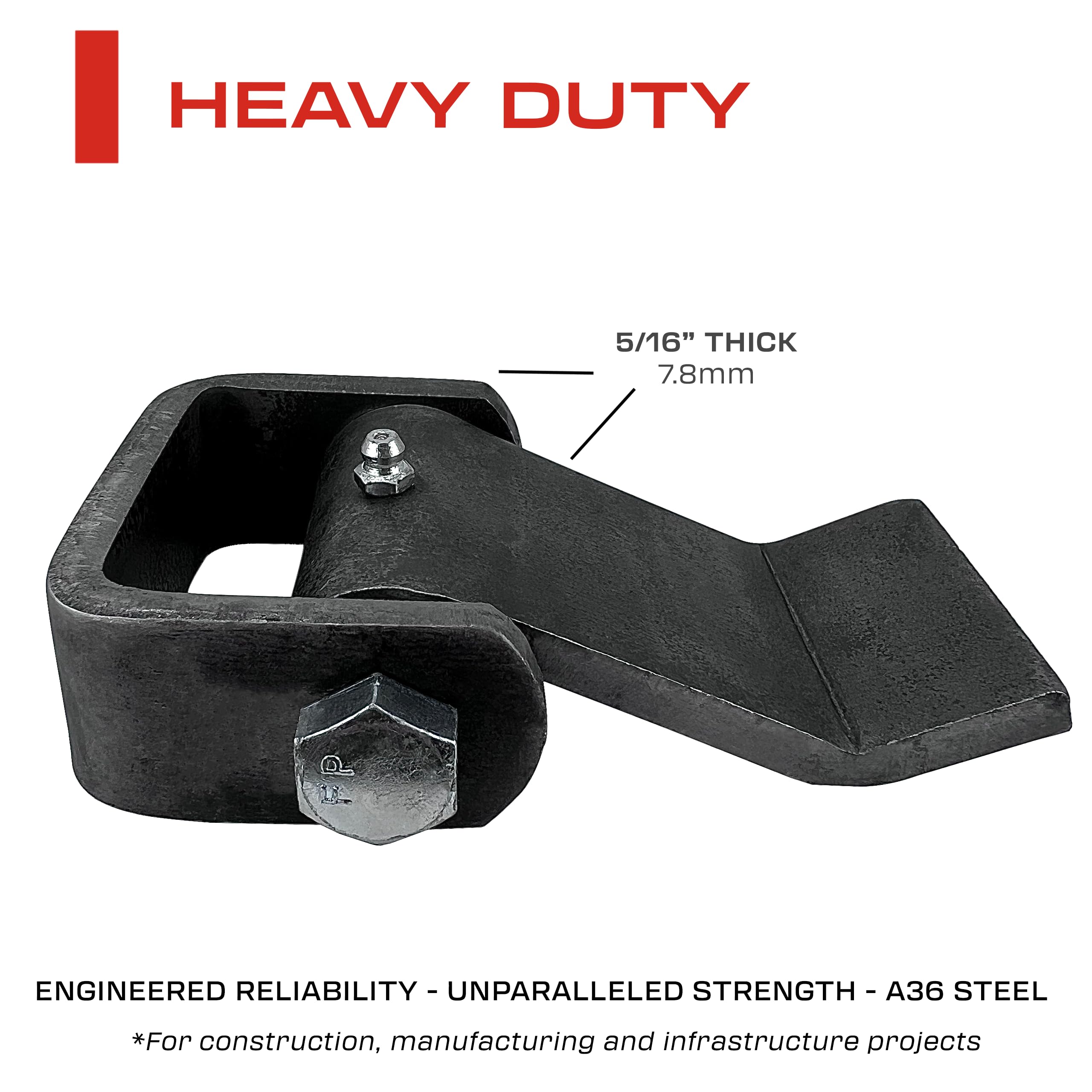 Sidco Supply heavy-duty truck hinge in use demonstrates smooth operation.