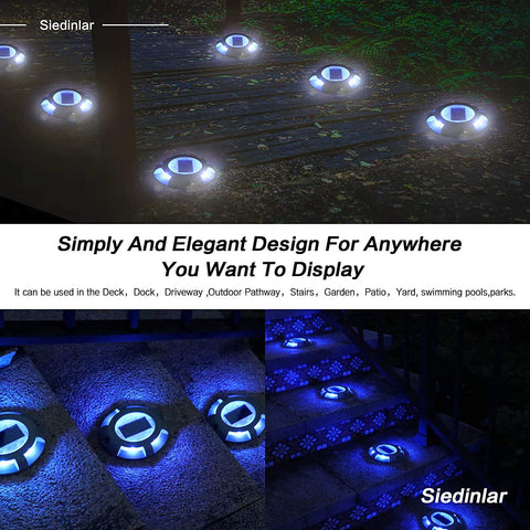 SIEDiNLAR aluminium blue deck light durable for garden edges.