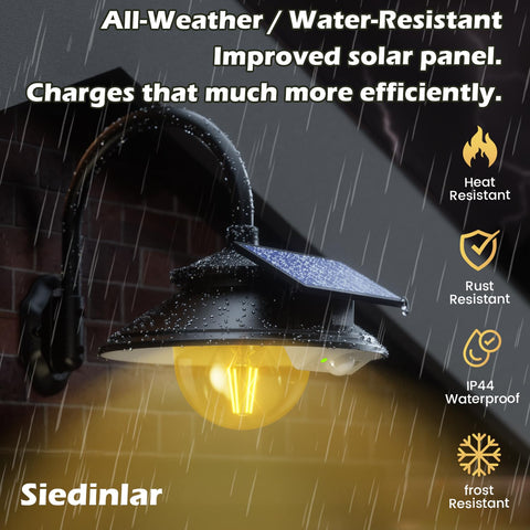 SIEDiNLAR motion sensor detects activity up to 22 feet for efficient lighting.