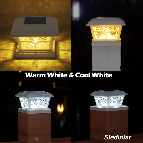 SIEDiNLAR solar post cap fits wooden posts up to 6x6.