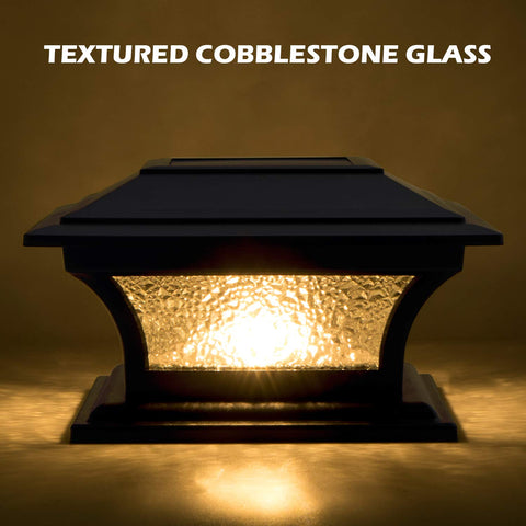 Two-color mode option provides warm or cool ambience for gates, patios, and gardens.