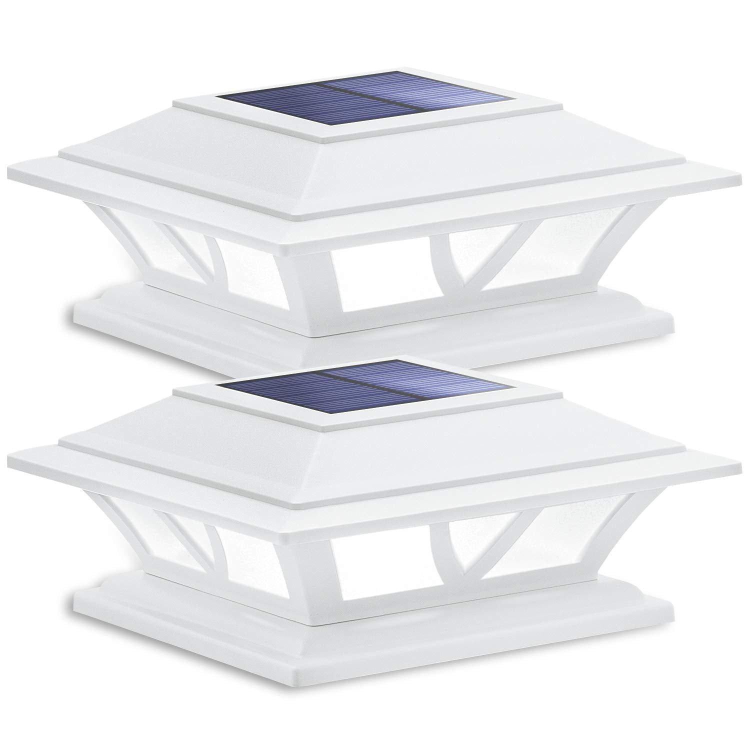 SIEDiNLAR solar post light with two modes for warm or cool ambience, ideal for porch lighting