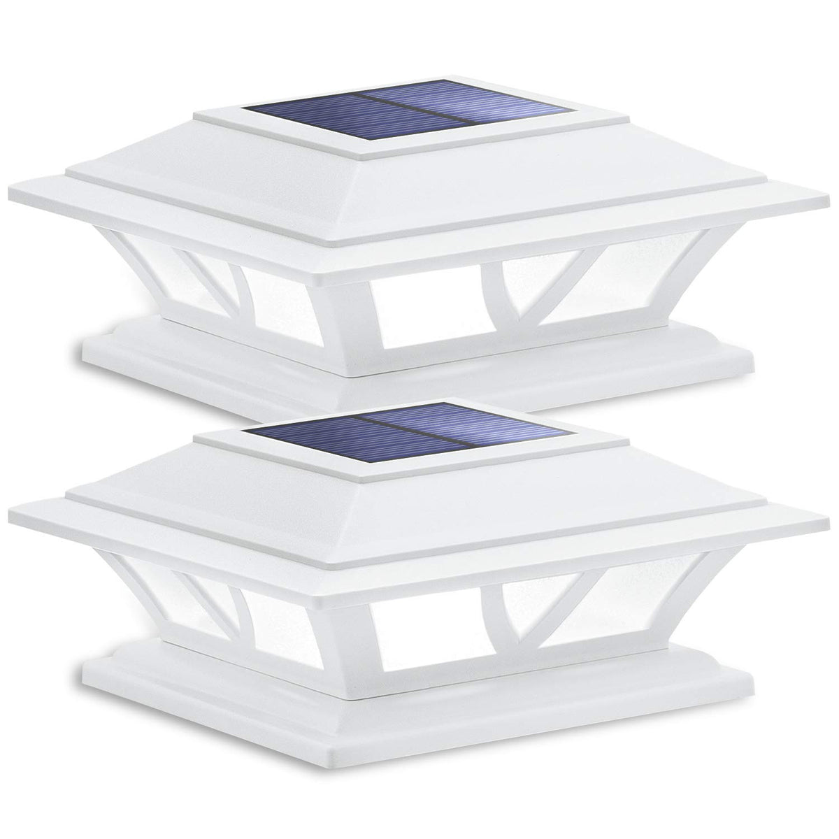 SIEDiNLAR solar post light with two modes for warm or cool ambience, ideal for porch lighting