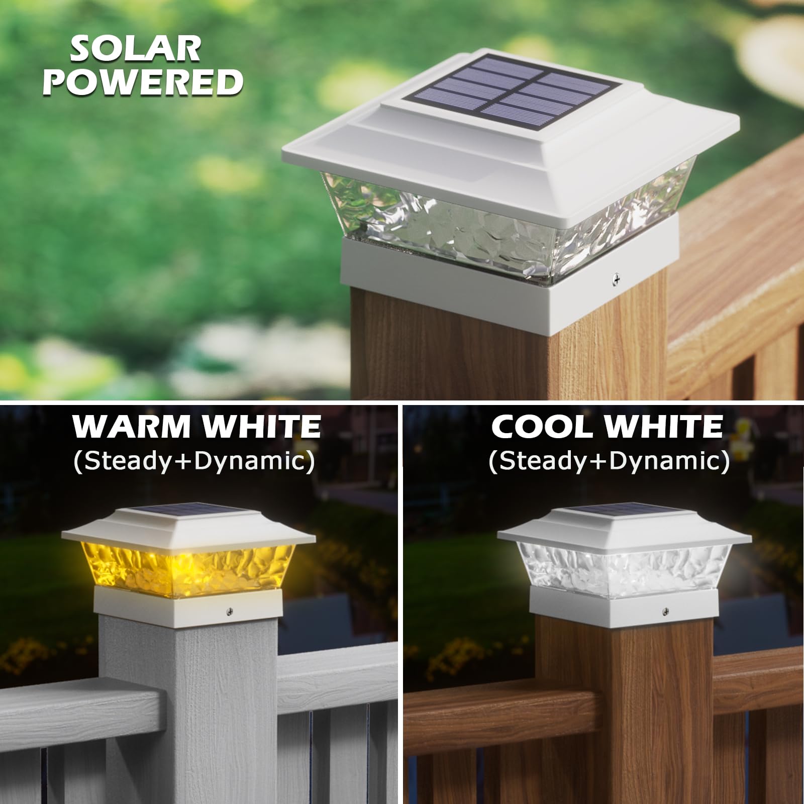 SIEDiNLAR post cap light provides four modes for customizable illumination.