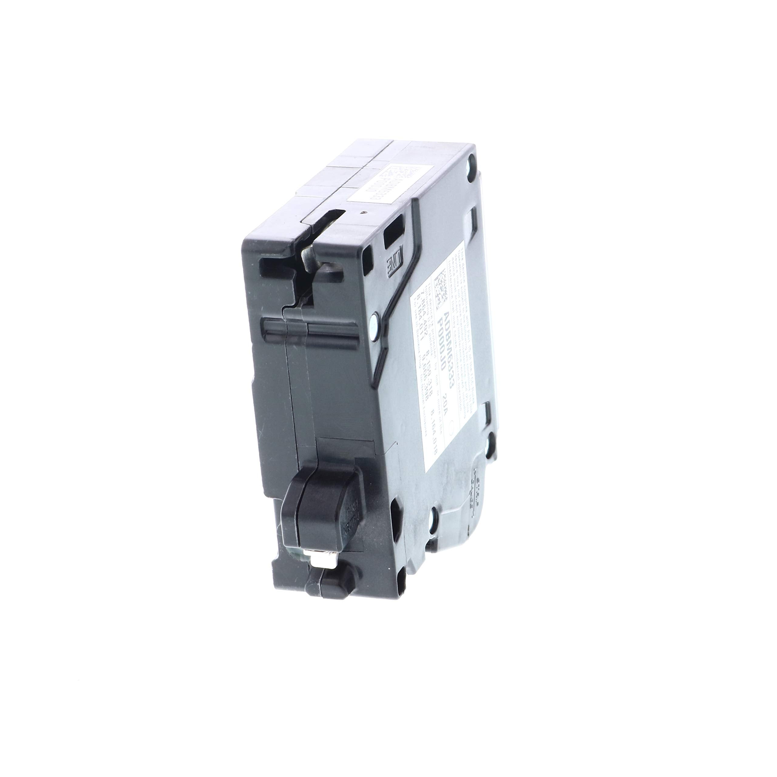 Siemens 20A AFCI plug-on neutral breaker LED indicators close-up