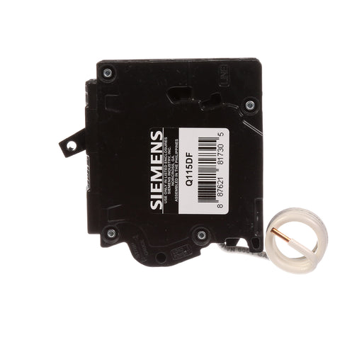 Siemens Q115DF self-test mechanism ensures ongoing protection and reliability.