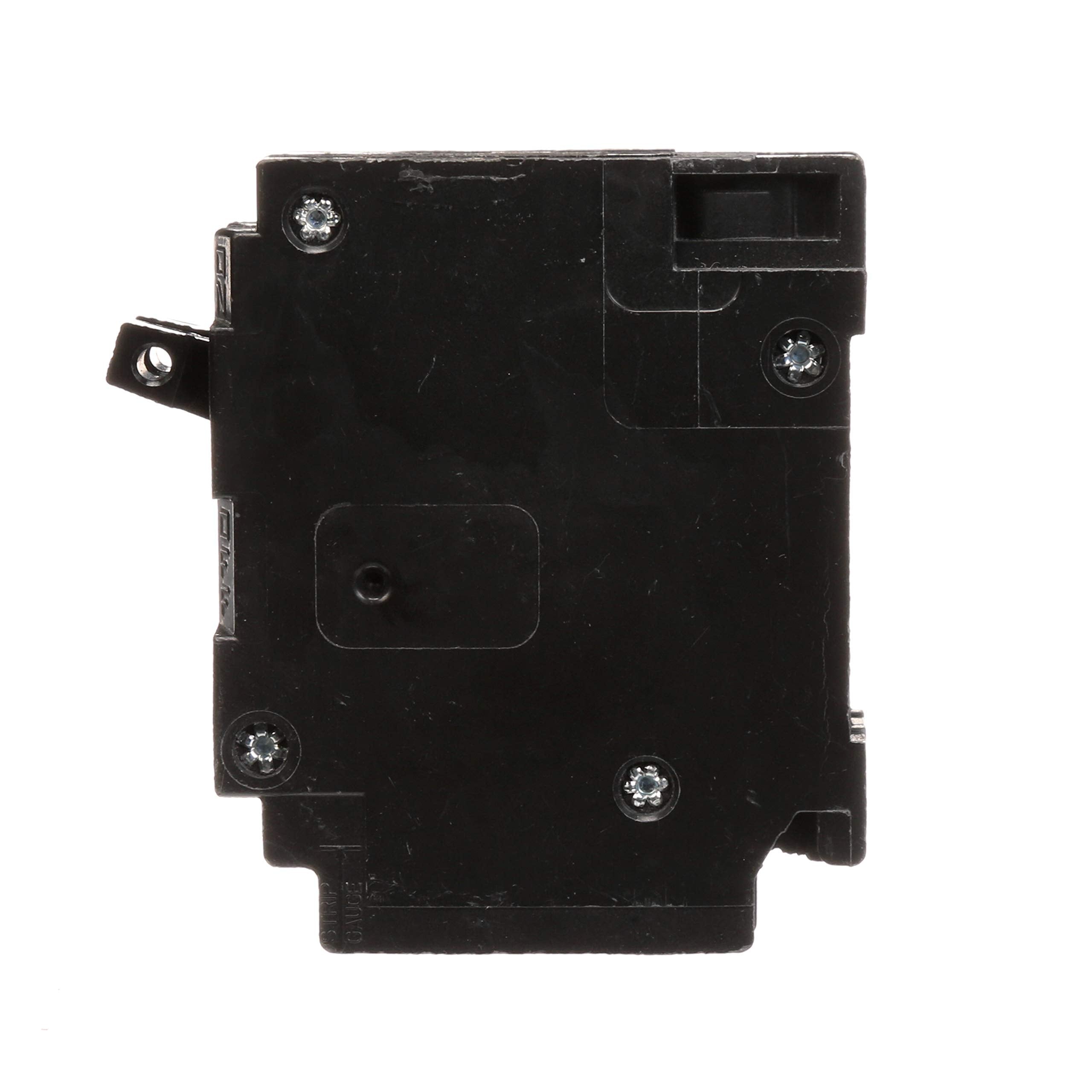 SIEMENS Q1515 duplex breaker label shows 15 A rating and UL listing.