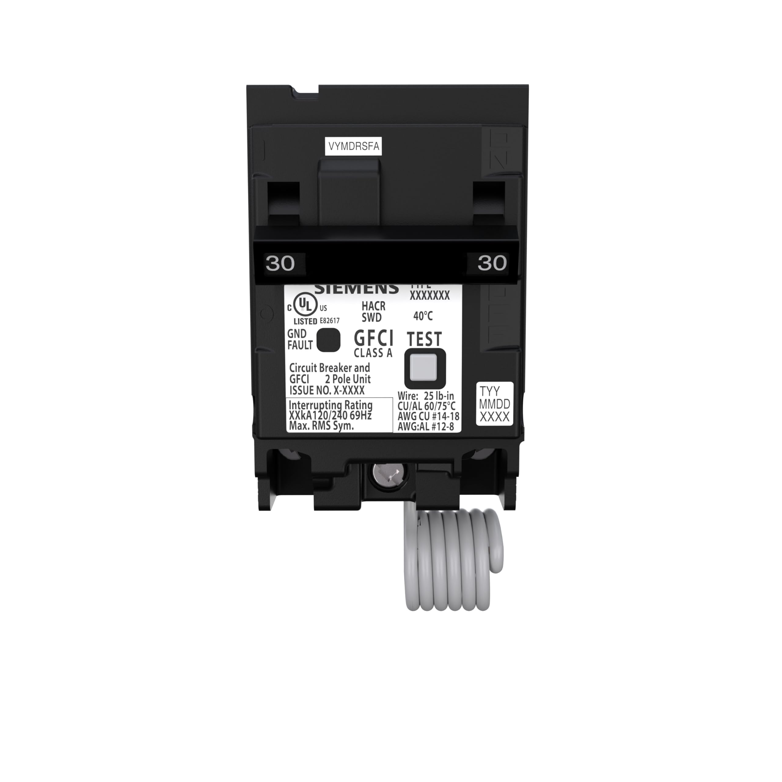 Siemens Q230GF front view showing compact housing for easier panel installation.